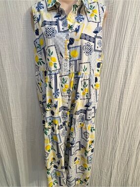 Serra Alex's Lemonade Stand Dress, Vibrant, Mediterranean limited-edition. L